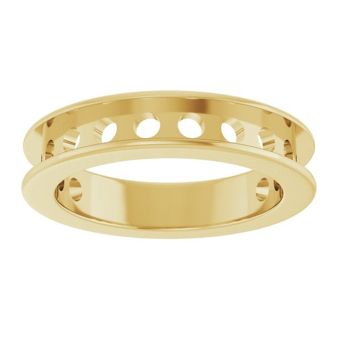 14K Yellow Or White Gold Mm Vs, F+ Polished  Lab-Grown Diamond Anniversary Band