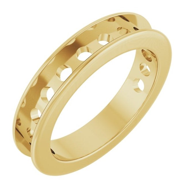 14K Yellow Or White Gold Mm Vs, F+ Polished  Lab-Grown Diamond Anniversary Band