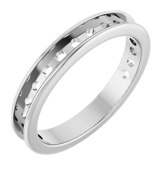 14K Yellow Or White Gold Mm Vs, F+ Polished  Lab-Grown Diamond Anniversary Band