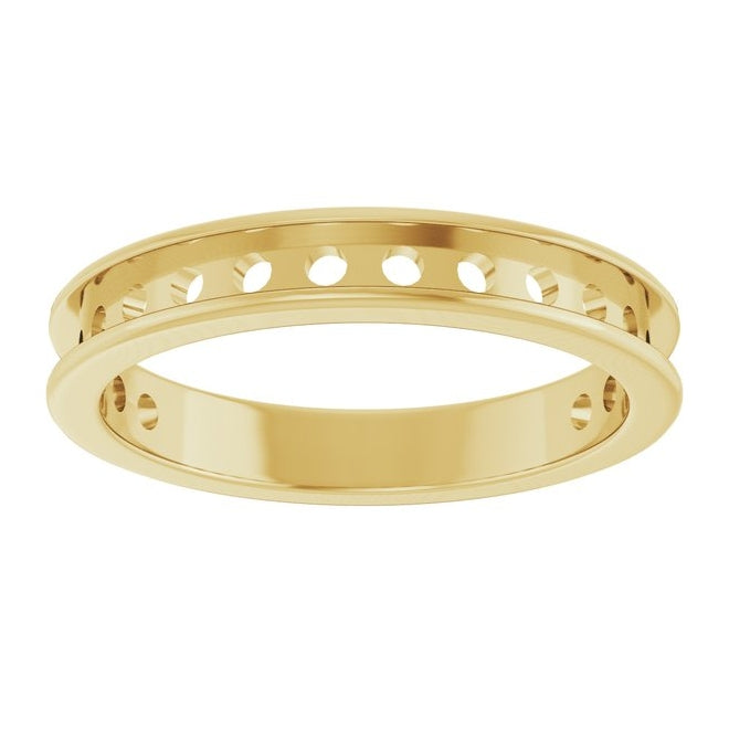 14K Yellow Or White Gold Mm Vs, F+ Polished  Lab-Grown Diamond Anniversary Band