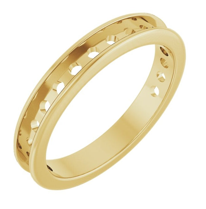 14K Yellow Or White Gold Mm Vs, F+ Polished  Lab-Grown Diamond Anniversary Band