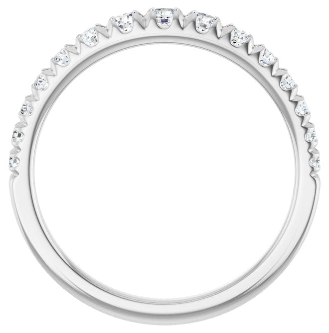 14K Yellow Or White Gold Round 2.5 Mm Polished 3/8 Ctw Lab-Grown Diamond Anniversary Band