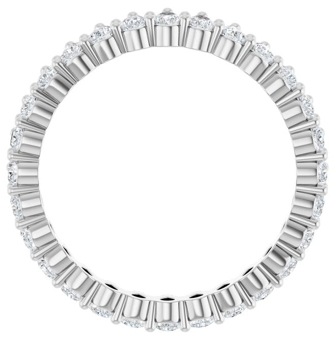 14K Yellow Or White Gold Pear 3 X 2 Mm Vs, F-G  Polished 1 3/8 Ctw Lab-Grown Diamond Eternity Band