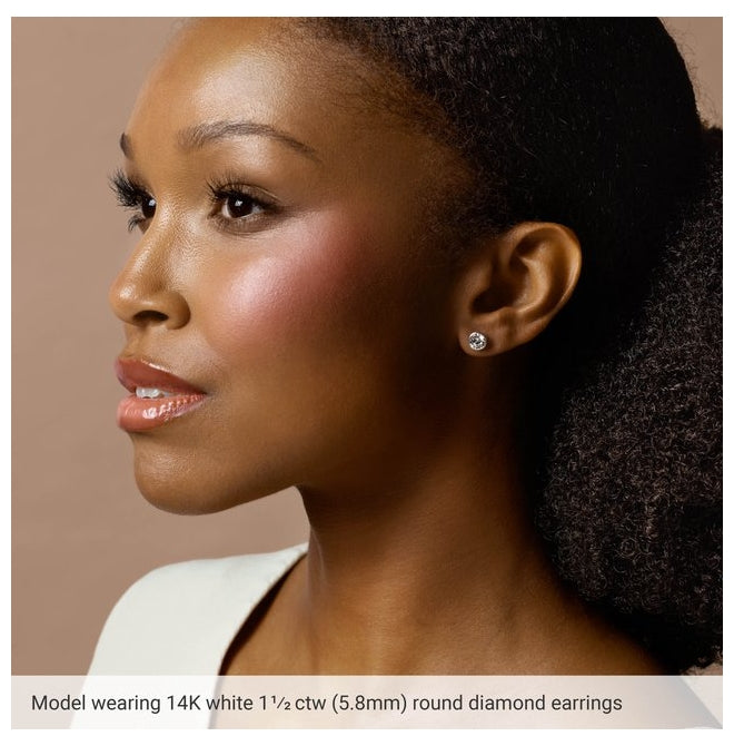 14K White Gold 1 3/4 CTW Lab-Grown Diamond Cocktail-Style Earrings