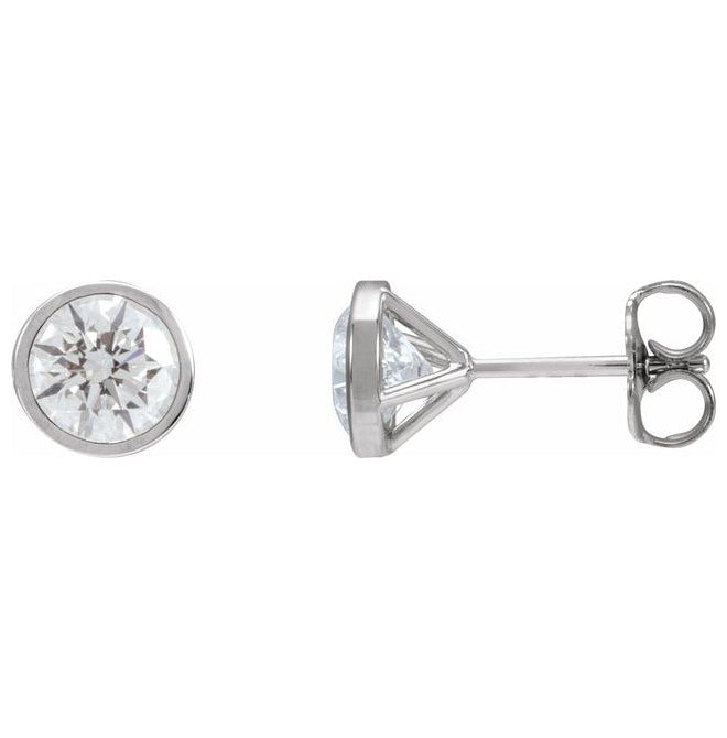 14K White Gold 1 3/4 CTW Lab-Grown Diamond Cocktail-Style Earrings