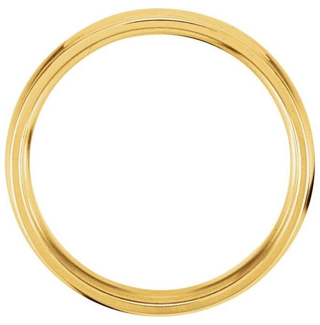 14K Yellow Gold Comfort-Fit Wedding Band Size 9