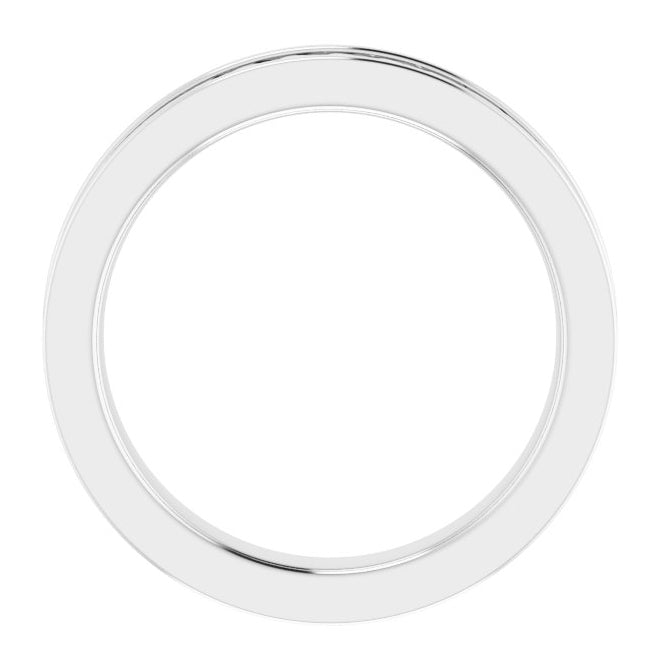 Sterling Silver Or Platinum 3 mm Woven Design Band
