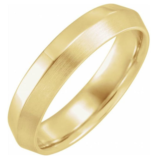 10K Yellow Gold 5 mm Comfort-Fit Knife Band Size 9