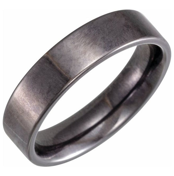 Tantalum Polished Comfort-Fit Flat Band