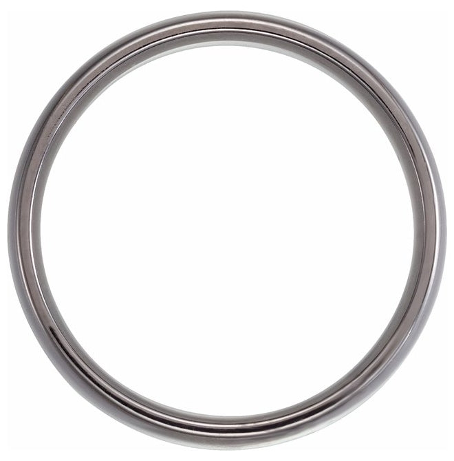 Tantalum 6 mm Comfort-Fit Half Round Band