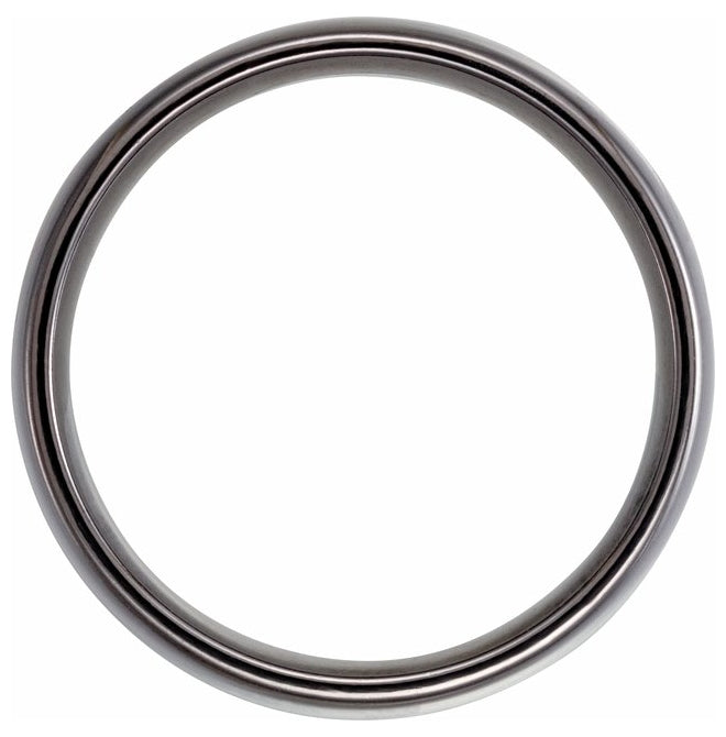 Tantalum 6 mm Comfort-Fit Half Round Band