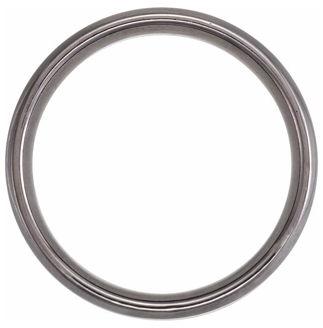 Tantalum 6 mm Beveled Comfort-Fit Band
