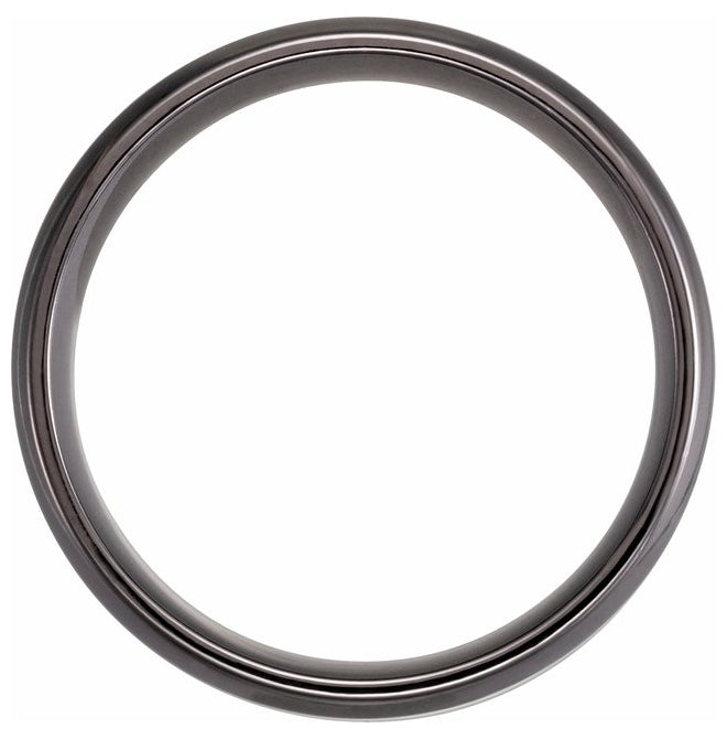 Tantalum 6 mm Beveled Comfort-Fit Band