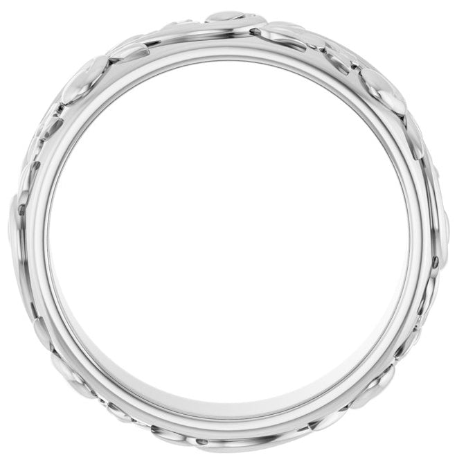 14K Yellow Or White Gold 5 mm Sculptural Band