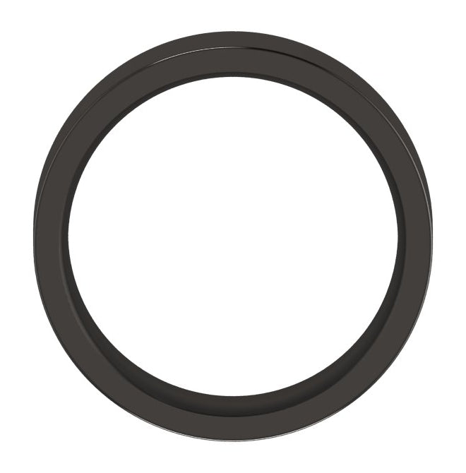 Cobalt Or Titanium Or Zirconium 8 mm Comfort-Fit Flat Band