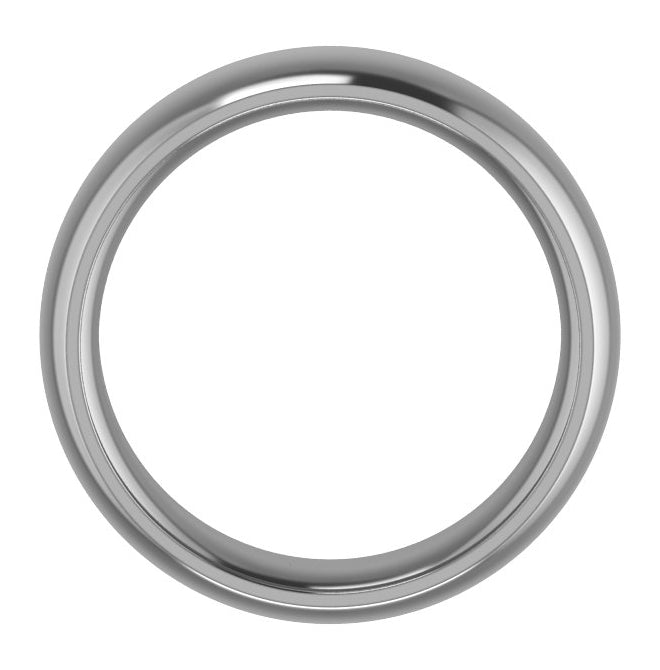 Cobalt 6 mm Comfort-Fit Half Round Band Size 7.5