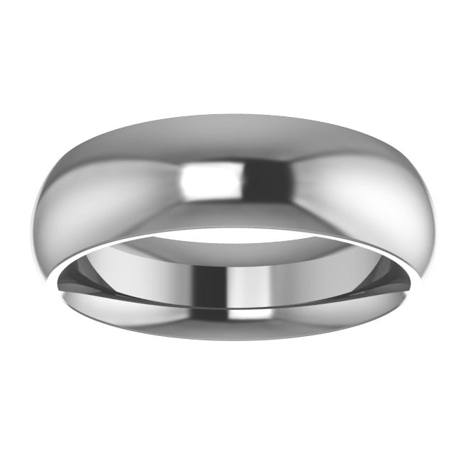 Cobalt 6 mm Comfort-Fit Half Round Band Size 7.5