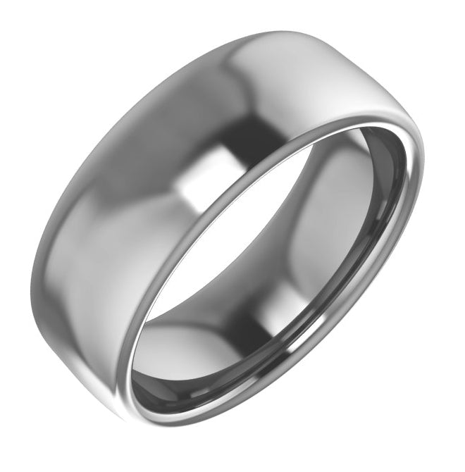 Cobalt Or Titanium Or Zirconium Comfort-Fit Standard Weight European-Style Band