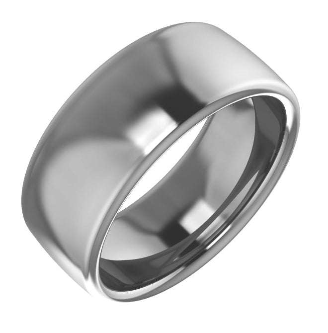 Cobalt Or Titanium Or Zirconium Comfort-Fit Standard Weight European-Style Band