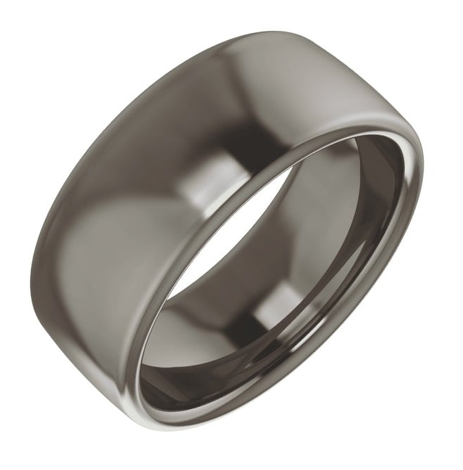 Cobalt Or Titanium Or Zirconium Comfort-Fit Standard Weight European-Style Band