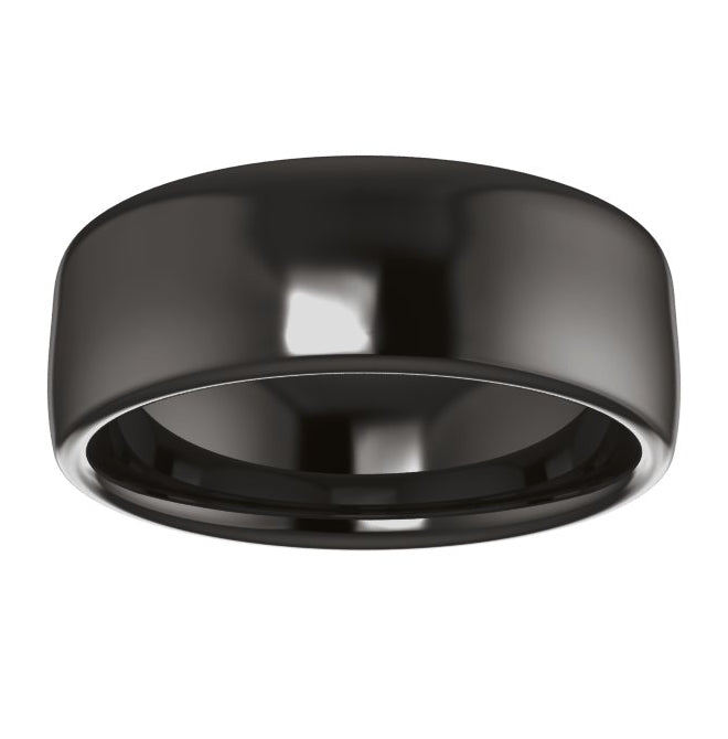 Cobalt Or Titanium Or Zirconium Comfort-Fit Standard Weight European-Style Band