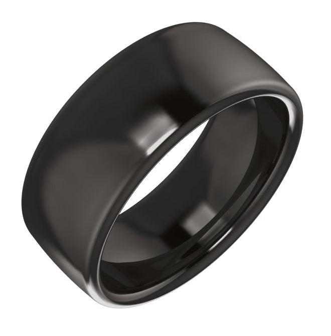 Cobalt Or Titanium Or Zirconium Comfort-Fit Standard Weight European-Style Band