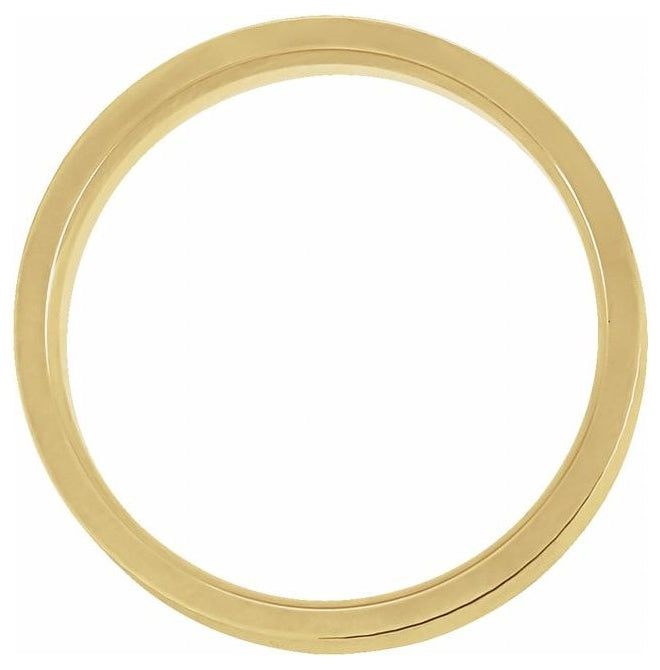 14K Yellow Or White Gold 6 mm Patterned Flat Band