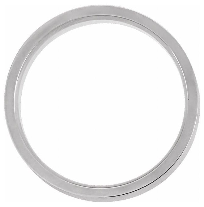14K Yellow Or White Gold 6 mm Patterned Flat Band