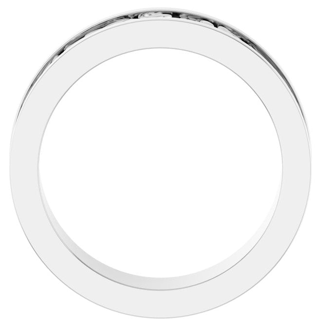 14K Rose Gold Or Sterling Silver 6.5 mm Sculptural Flat Band
