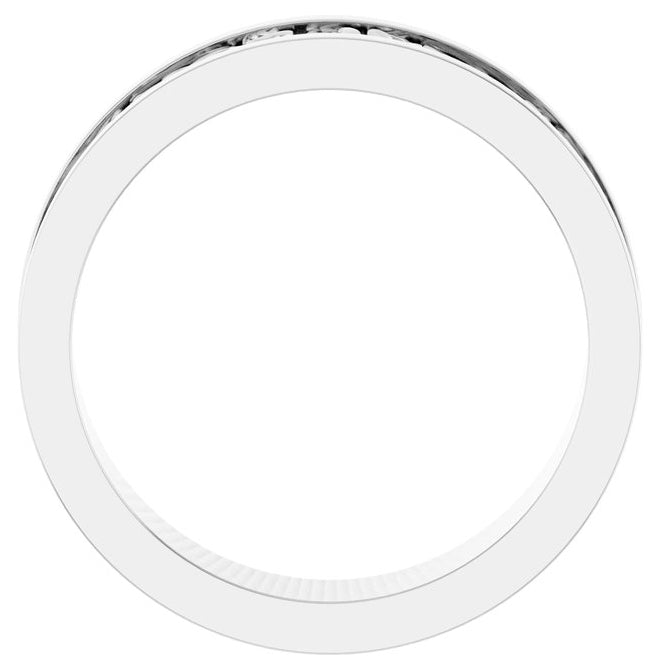 14K Rose Gold Or Sterling Silver 6.5 mm Sculptural Flat Band