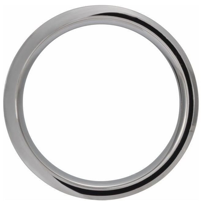 Tungsten Beveled-Edge Cypress Wood Inlay 6 mm Comfort-Fit Band Size 11.5
