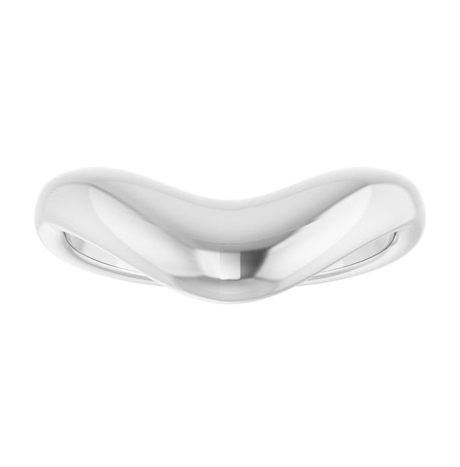 Sterling Silver Polished Contour Band Size 7
