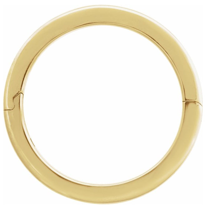 14K Yellow Gold 3 Mm 2.25 Mm Polished Cliq Adjustable Flat Band Size 9