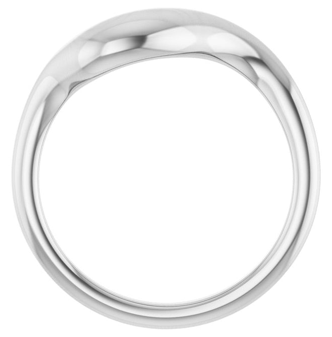 14K Yellow Gold Or Sterling Silver Puffed Freeform Ring