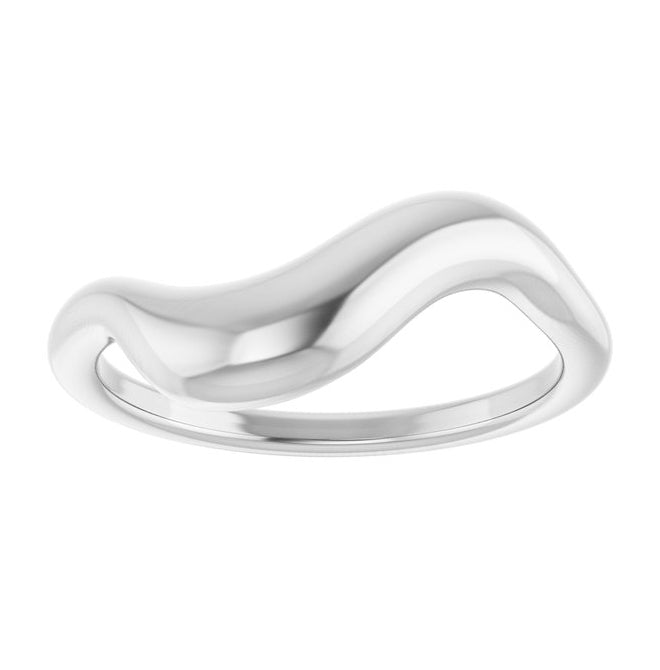 14K Yellow Gold Or Sterling Silver Puffed Freeform Ring