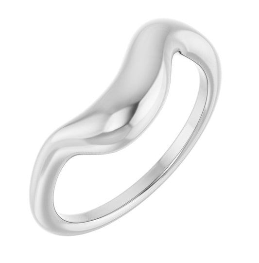 14K Yellow Gold Or Sterling Silver Puffed Freeform Ring