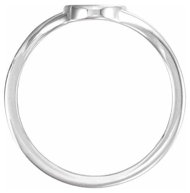 14K Yellow Gold Or Sterling Silver 11x7.5 mm Oval Signet Ring