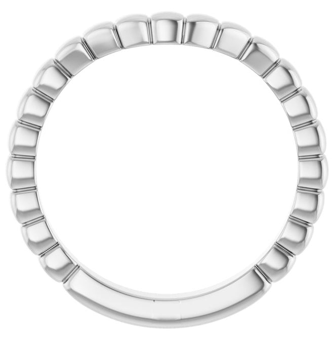 14K Yellow Or White Or Rose Gold Fluted Contour Band Size 7