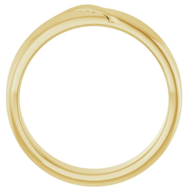 14K Yellow Gold 6 mm Coiled Band