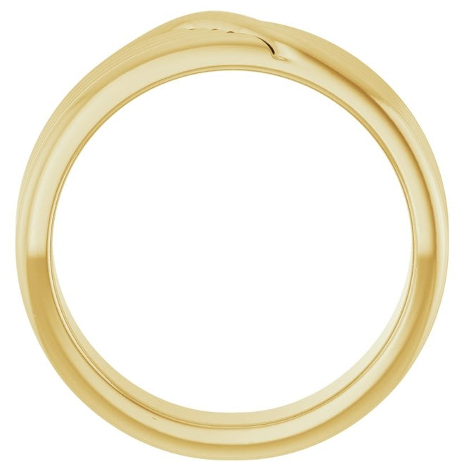 14K Yellow Gold 6 mm Coiled Band