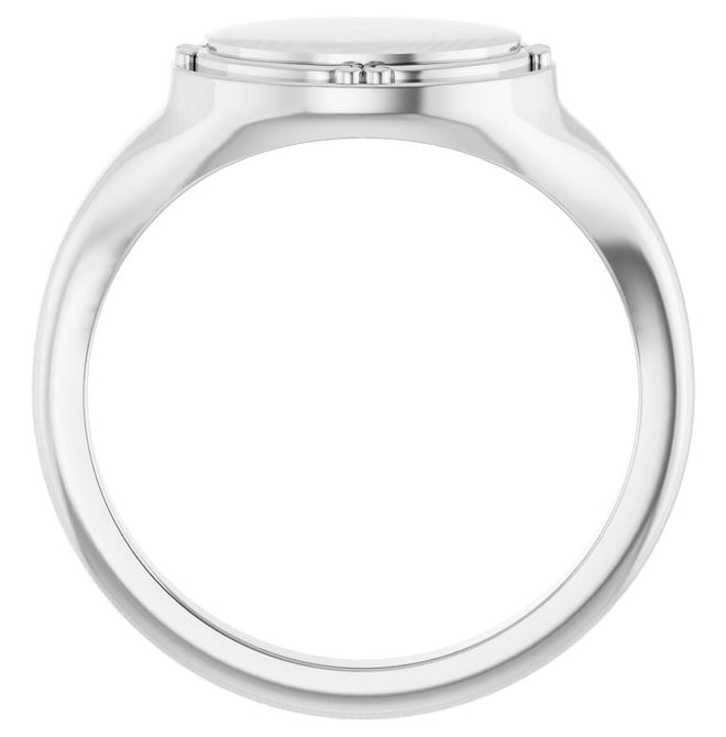 14K Yellow Or White Gold 10 X 8 Mm Polished Vintage Signet Ring