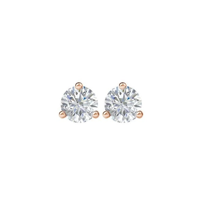 14K Rose Gold 2 CTW Natural Diamond Stud Earrings