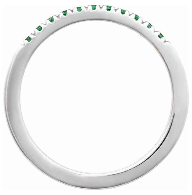 10K Yellow Or White Gold Natural Gemstone Stackable Ring