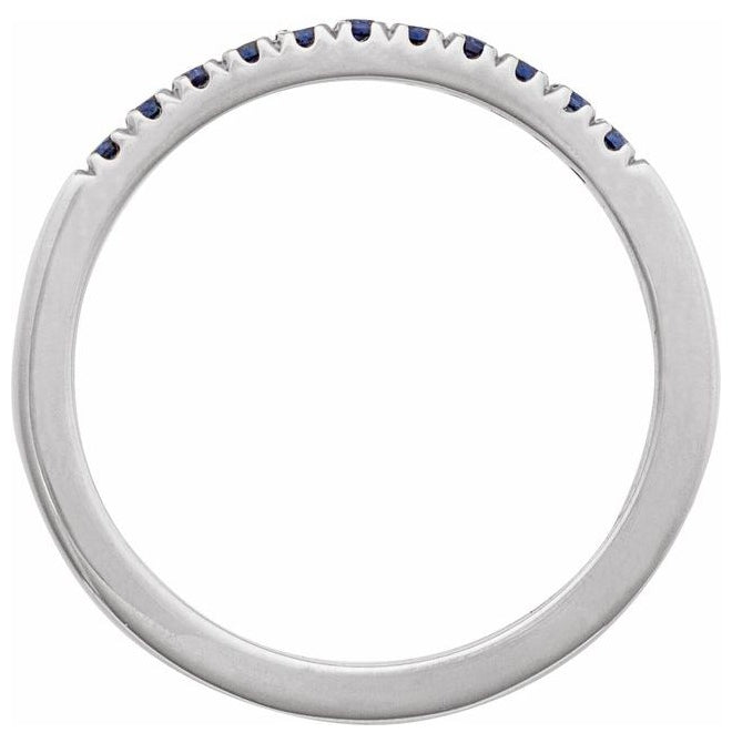 Sterling Silver Natural Gemstone Stackable Ring