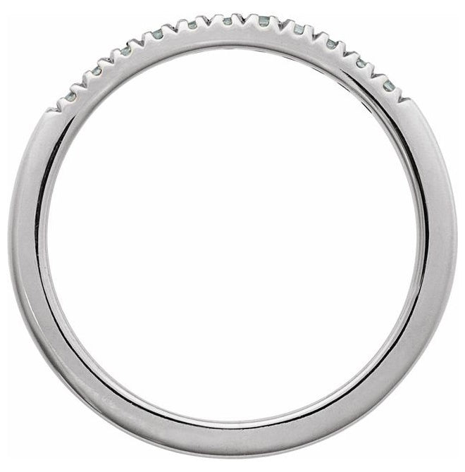 10K Yellow Or White Gold Natural Gemstone Stackable Ring