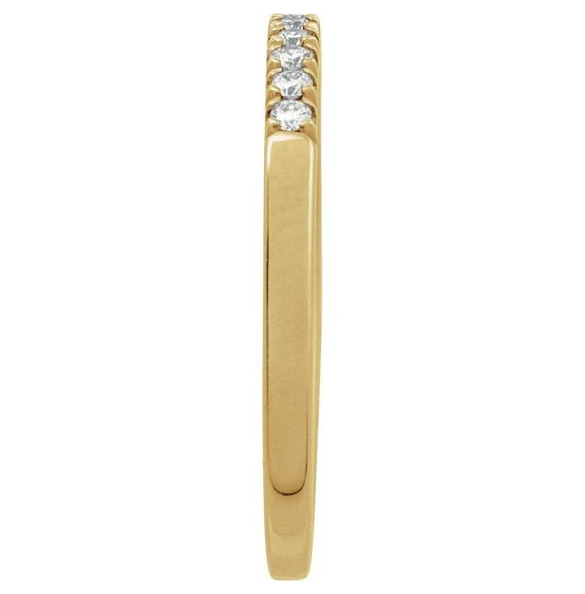 10K Yellow Or White Gold Natural Gemstone Stackable Ring