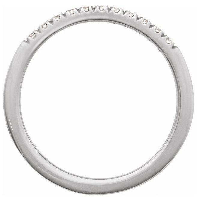 10K Yellow Or White Gold Lab-Grown Gemstone Stackable Ring