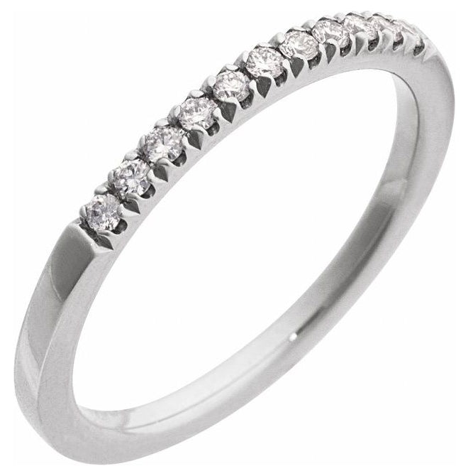 10K Yellow Or White Gold Lab-Grown Gemstone Stackable Ring