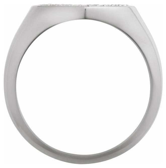 14K Yellow Or White Gold Round Polished 1/3 Ctw Natural Diamond Heart Ring