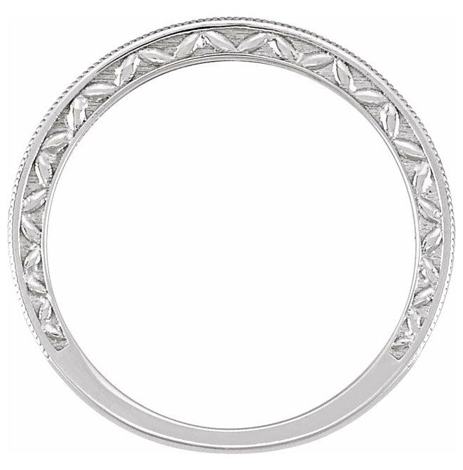 14K Yellow Or White Gold Round 1 Mm Polished 1/8 Ctw Lab Grown Diamond Band